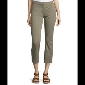 Theory AVLA Moss new chino cropped pants, size 2